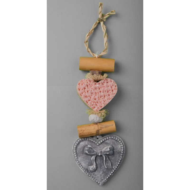 Tresse a savon coeur noeud par Bell'ânesse en Provence