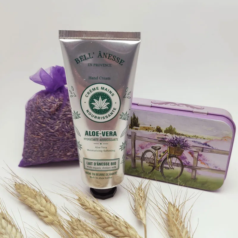 Crème mains au lait d'ânesse Bio et Aloe Vera par bell'ânesse en Provence