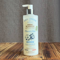 Crème de douche au Lait d'Anesse Bio 400ml "FLEUR DE COTON" par Bell'ânesse en Provence