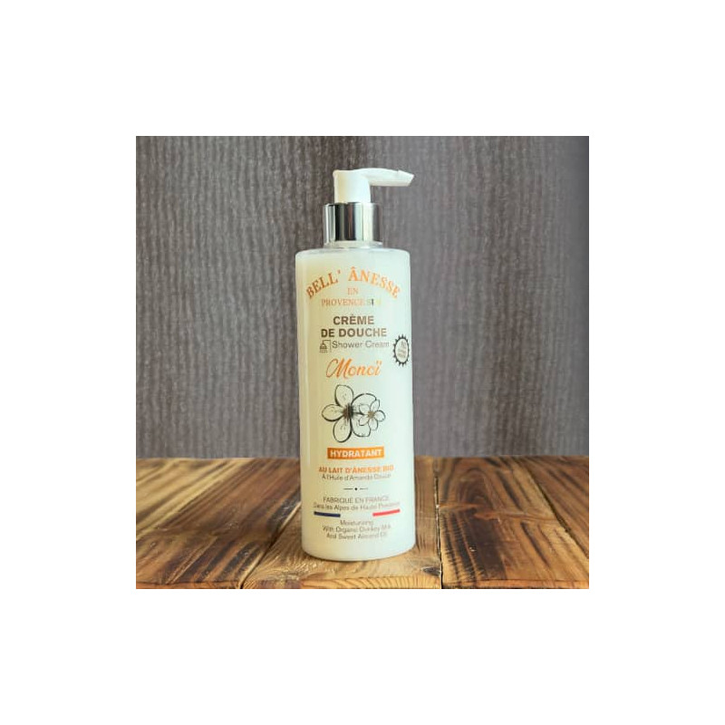 Crème de douche au Lait d'Anesse Bio 400ml "MONOÏ" par Bell'ânesse en Provence