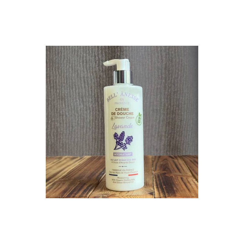 Crème de douche au Lait d'Anesse Bio 400ml "Lavande" par Bell'ânesse en Provence
