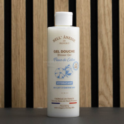 Gel douche lait d'ânesse bio et Fleur de Coton par Bell'ânesse en Provence