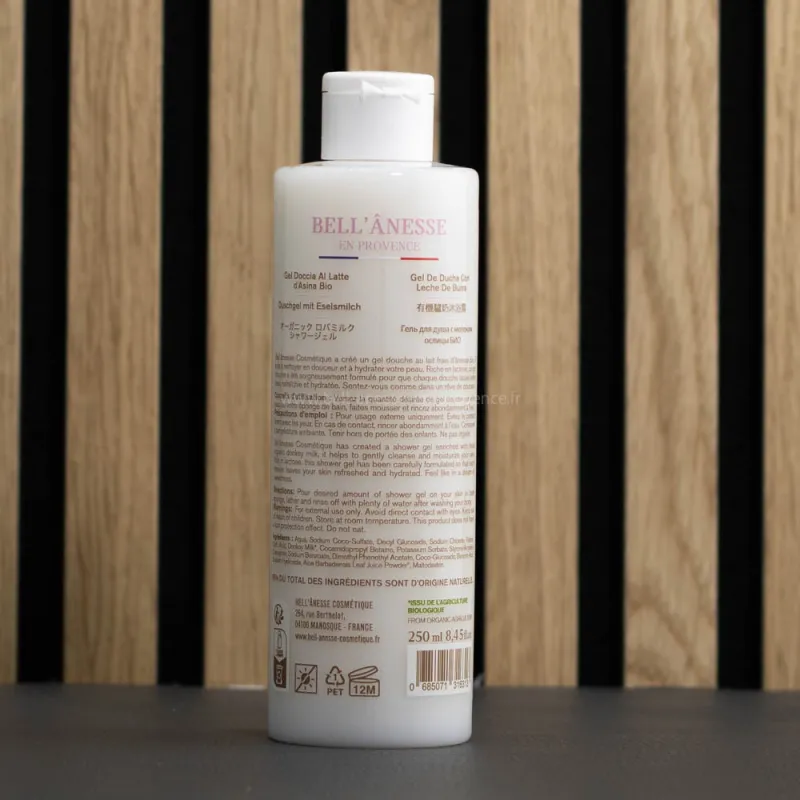 🌿 Gel Douche Lait d'Ânesse Bio & Fleur de cerisier 🌿 - Hydratation Naturelle
