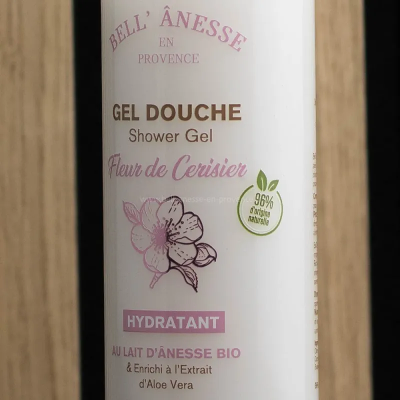 🌿 Gel Douche Lait d'Ânesse Bio & Fleur de cerisier 🌿 - Hydratation Naturelle