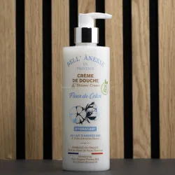 Crème de douche au Lait d'Anesse Bio 400ml "FLEUR DE COTON" par Bell'ânesse en Provence