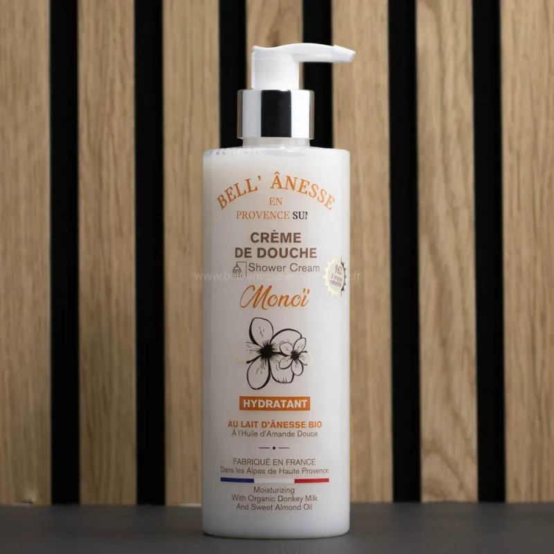 Crème de douche au Lait d'Anesse Bio 400ml "MONOÏ" par Bell'ânesse en Provence