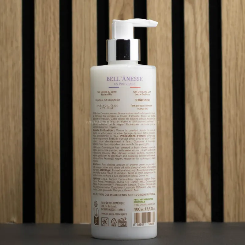 Crème de douche "Lavande" lait d'ânesse Bio | Bell' Anesse en Provence