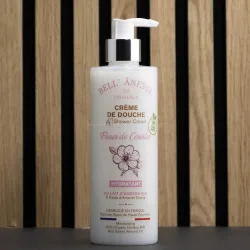 Crème de douche au Lait d'Anesse Bio 400ml "FLEUR DE Cerisier" par Bell'ânesse en Provence