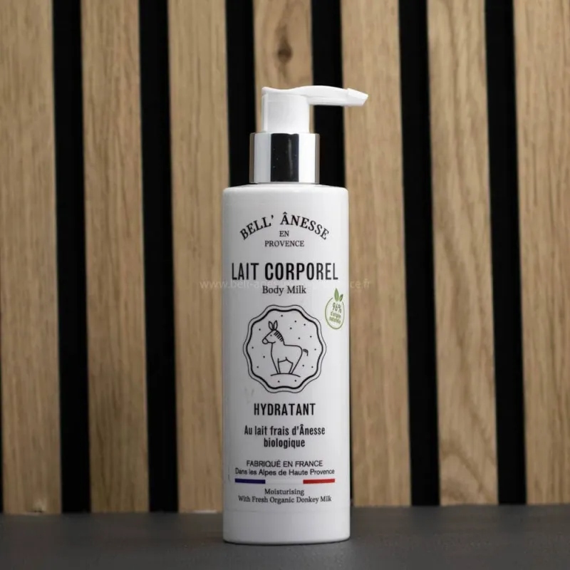 Lait corporel au lait d'ânesse par Bell Ânesse en Provence