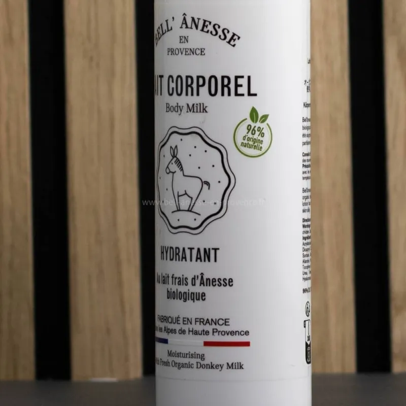 Lait corporel au lait d'ânesse par Bell Ânesse en Provence