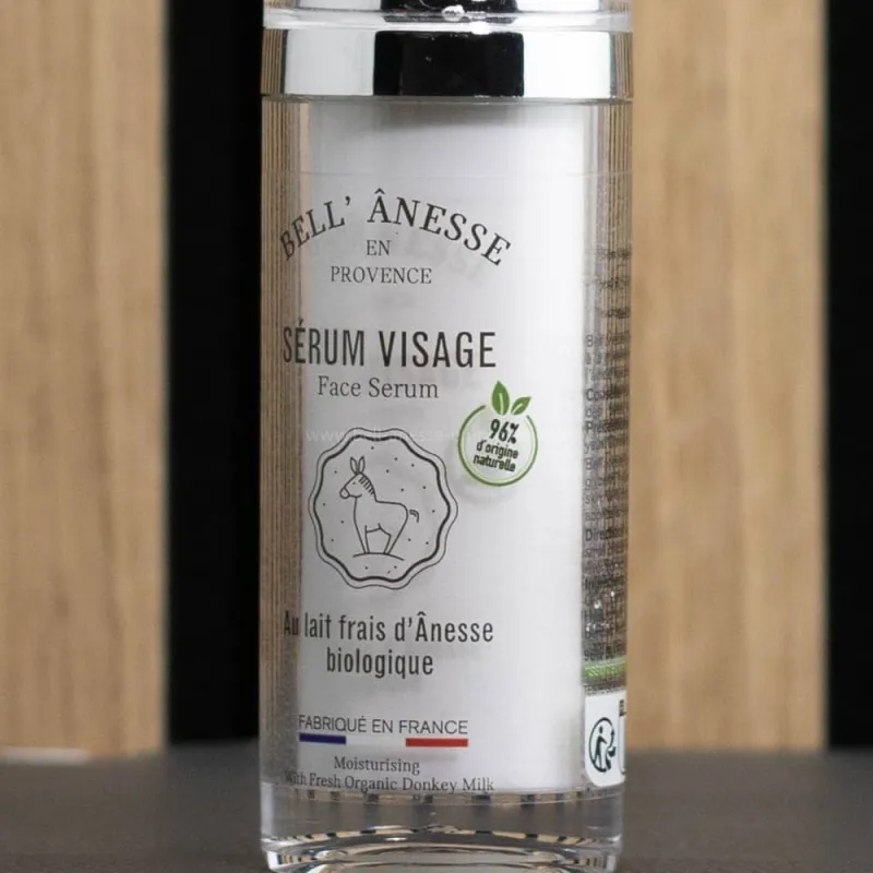 Sérum visage au lait d'ânesse bio par Bell'ânesse en Provence