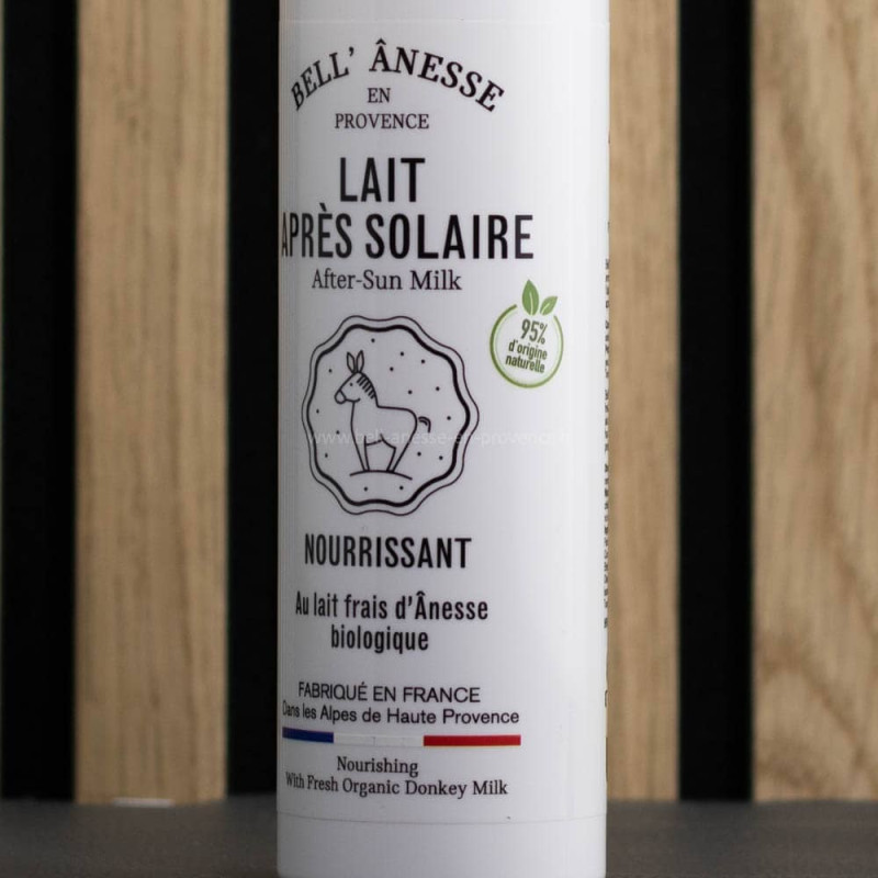 lait après solaire au lait d'ânesse bio par bell'ânesse en Provence
