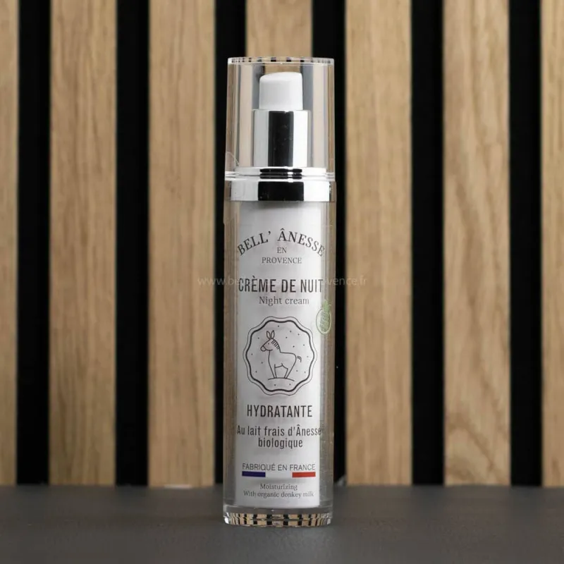 Crème de nuit au lait d’ânesse bio par Bell'ânesse en Provence