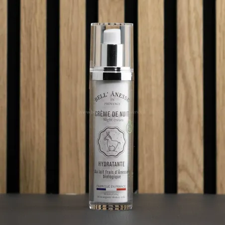 Crème de nuit au lait d’ânesse bio par Bell'ânesse en Provence