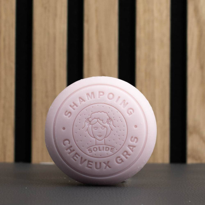 Shampoing solide à la kératine et au lait d'ânesse bio pour cheveux gras par Bell'ânesse en Provence