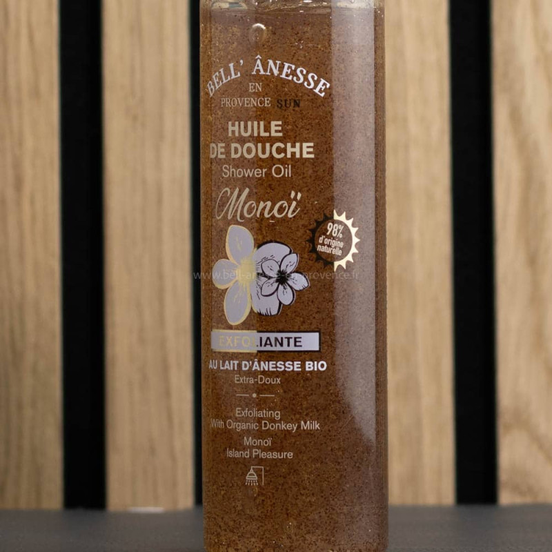 Huile de douche Monoï et Lait d'Anesse Bio  par Bell'ânesse en Provence
