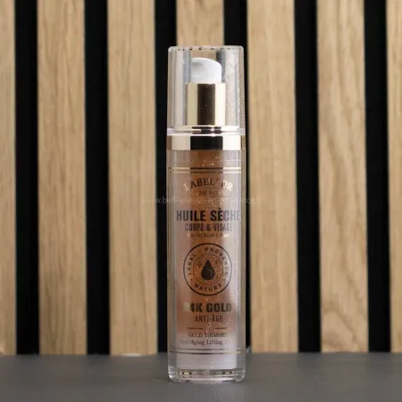 Huile Sèche Anti-Age 24K Gold  Bio - Anti-âge par Bell Ânesse en Provence