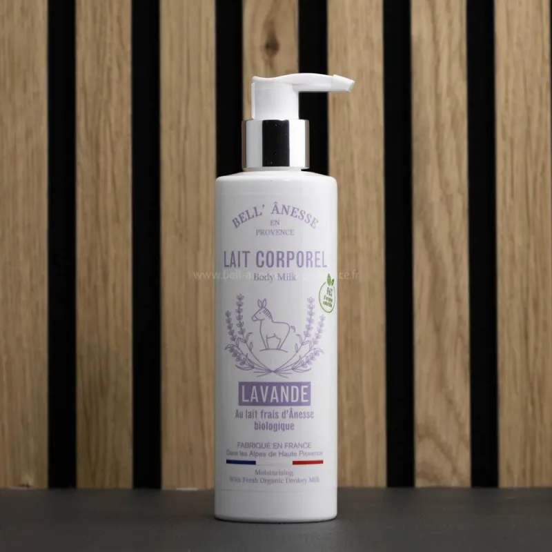 Lait corps au Lait d'ânesse Bio et a la Lavande par Bell'ânesse en Provence