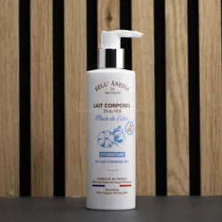 Lait corporel au lait d'ânesse et fleur de coton par Bell Ânesse en Provence