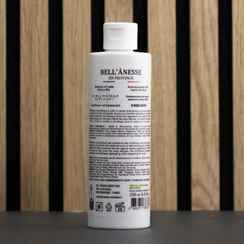 Après-Shampoing au lait d'ânesse par bell'ânesse en Provence