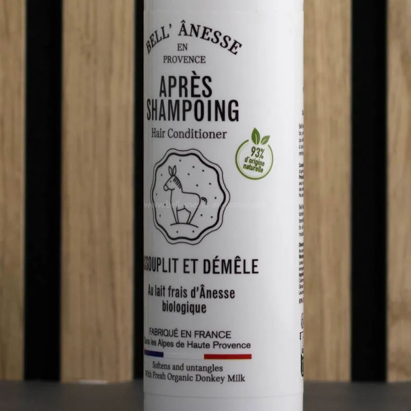 Après-Shampoing au lait d'ânesse par bell'ânesse en Provence
