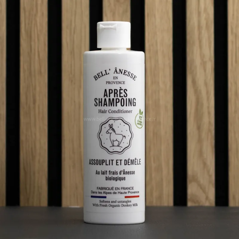 Après-Shampoing au lait d'ânesse par bell'ânesse en Provence