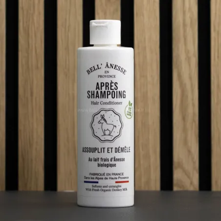 Après-Shampoing au lait d'ânesse par bell'ânesse en Provence