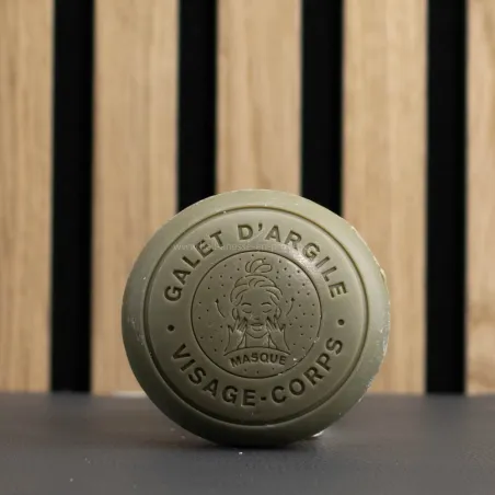 Savon masque galet au lait d'ânesse Bio et a l'argile verte par Bell ânesse en Provence