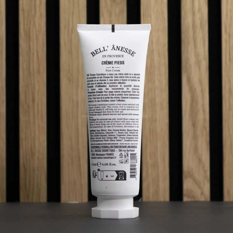 Crème pieds au lait frais d'Ânesse bio | Bell' Anesse en Provence