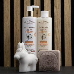 Coffret découverte lait d'ânesse bio et monoï par Bell'Ânesse en Provence