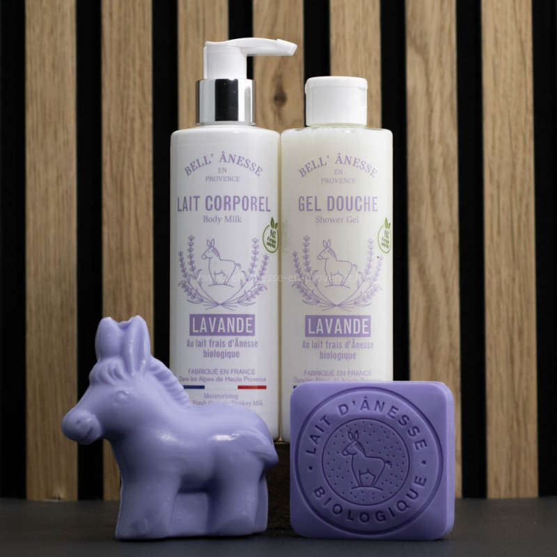 Coffret découverte au lait d'ânesse bio par Bell Ânesse en Provence