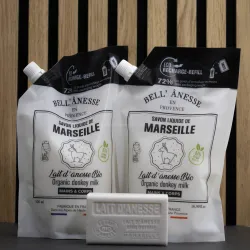 Pack Marseille au lait d'ânesse bio par bell'ânesse en Provence