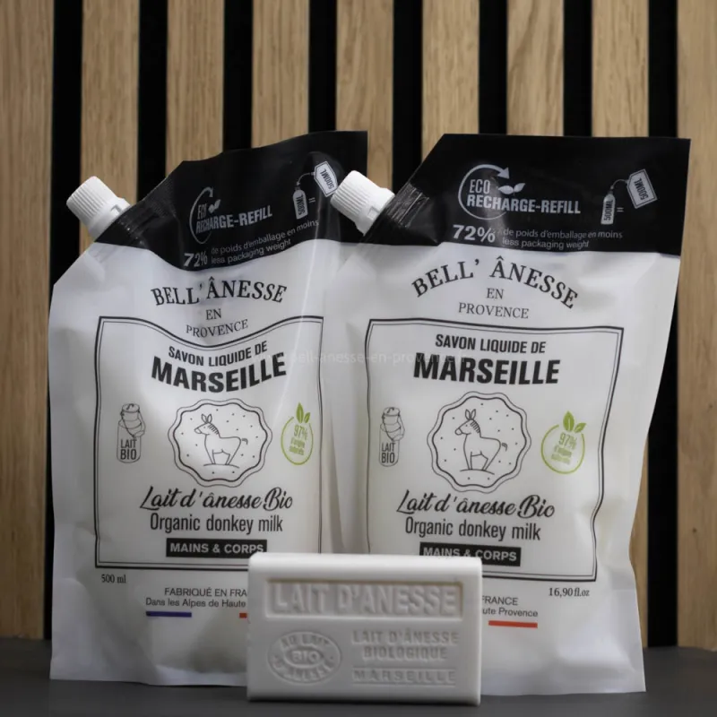 Pack Marseille au lait d'ânesse bio par bell'ânesse en Provence