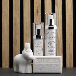 Coffret Eclat du visage  au lait d'ânesse bio par bell'ânesse en Provence
