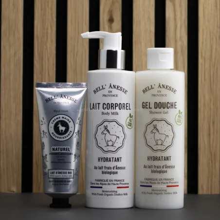 Coffret Douceur au lait d'ânesse bio par bell'ânesse en Provence