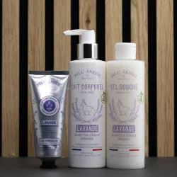 Coffret Douceur Lavande au lait d'ânesse bio par bell ânesse en Provence