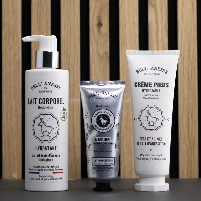 Coffret crème au lait d'ânesse bio par Bell'ânesse en Provence