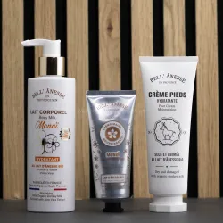 Coffret crème au lait d'ânesse bio et Monoï par Bell'ânesse en Provence