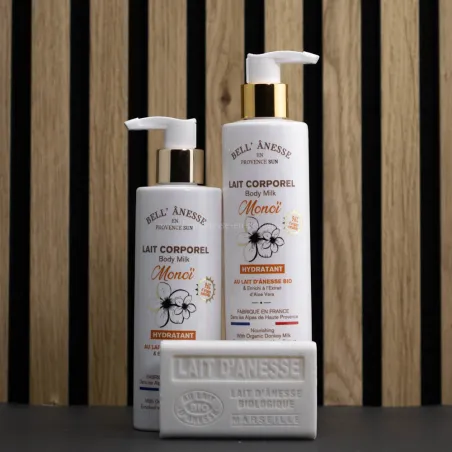 Coffret lait Corporel  au lait frais d'Ânesse bio | Bell' Anesse en Provence