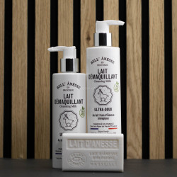 Coffret lait démaquillant et savon 125gr offert par Bell'ânesse en Provence