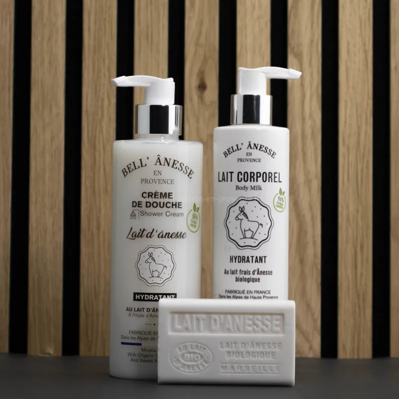 Coffret Velouté au lait d'ânesse bio par bell'ânesse en Provence