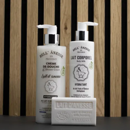 Coffret Velouté au lait d'ânesse bio par bell'ânesse en Provence