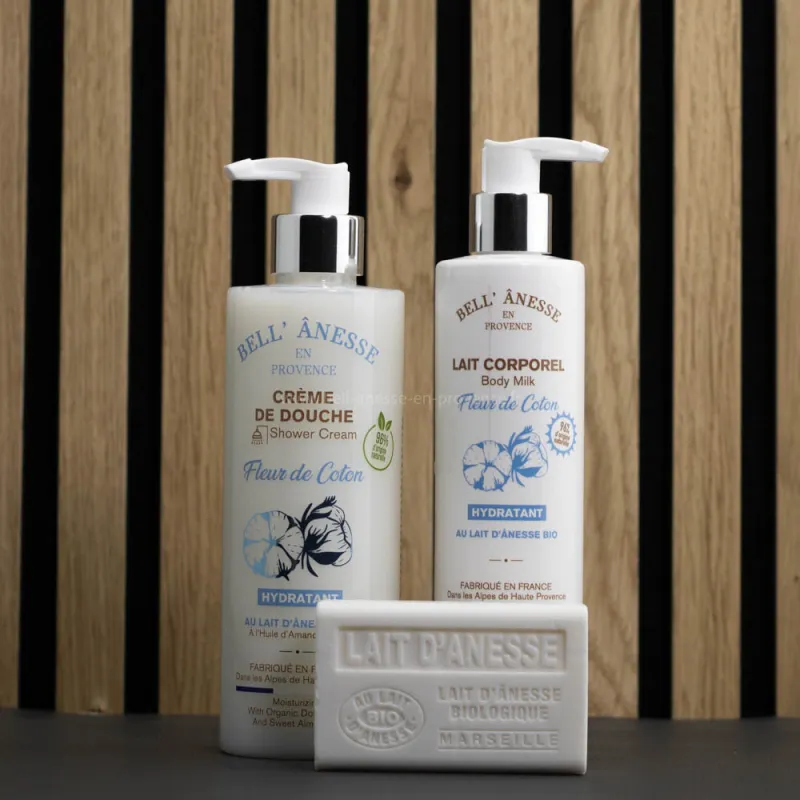 Coffret Velouté au lait d'ânesse bio par bell'ânesse en Provence