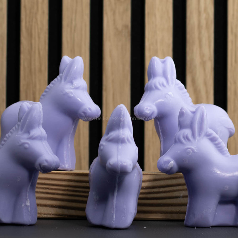 Pack 5 Savon forme d'Âne 125g au lait d'ânesse et lavande par Bell'ânesse en Provence