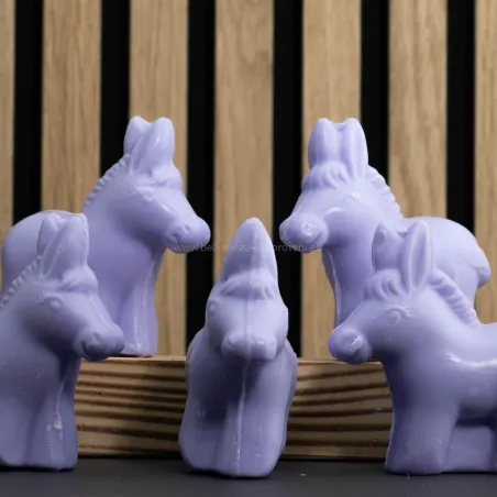 Pack 5 Savon forme d'Âne 125g au lait d'ânesse et lavande par Bell'ânesse en Provence