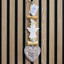 Tresse a savon Coeur Ange blanc par Bell'ânesse en Provence