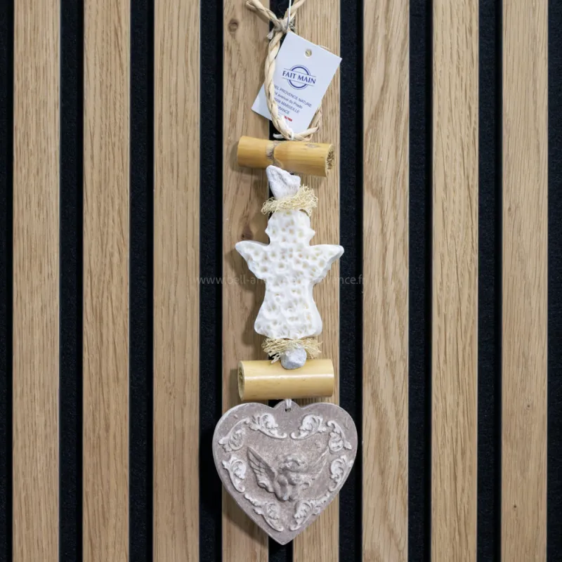 Tresse a savon Coeur Ange blanc par Bell'ânesse en Provence