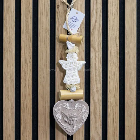 Tresse a savon Coeur Ange blanc par Bell'ânesse en Provence