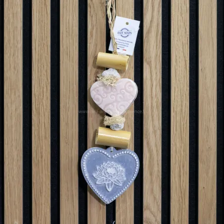 Tresse à savon Coeur Lotus gris  par Bell'ânesse en Provence