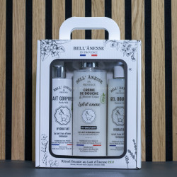 Coffret Essentiel  par Bell Ânesse en Provence, enrichi au lait d'ânesse Bio